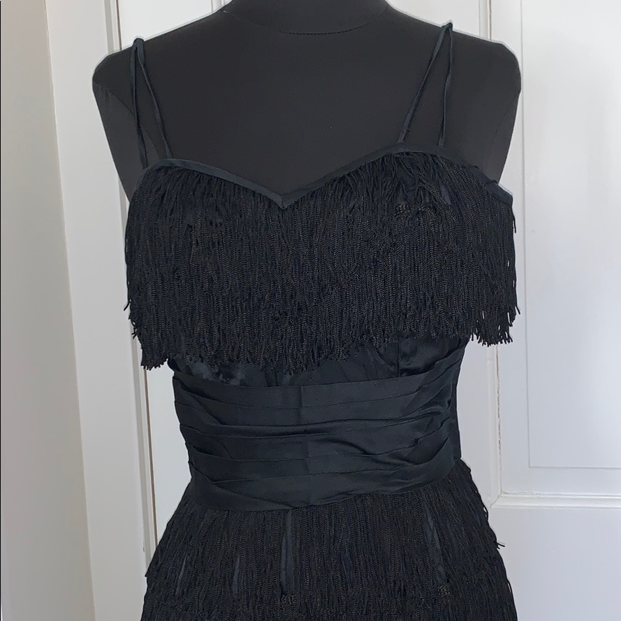 Vintage Branson Tassel Dress. 100% Silk. Sz